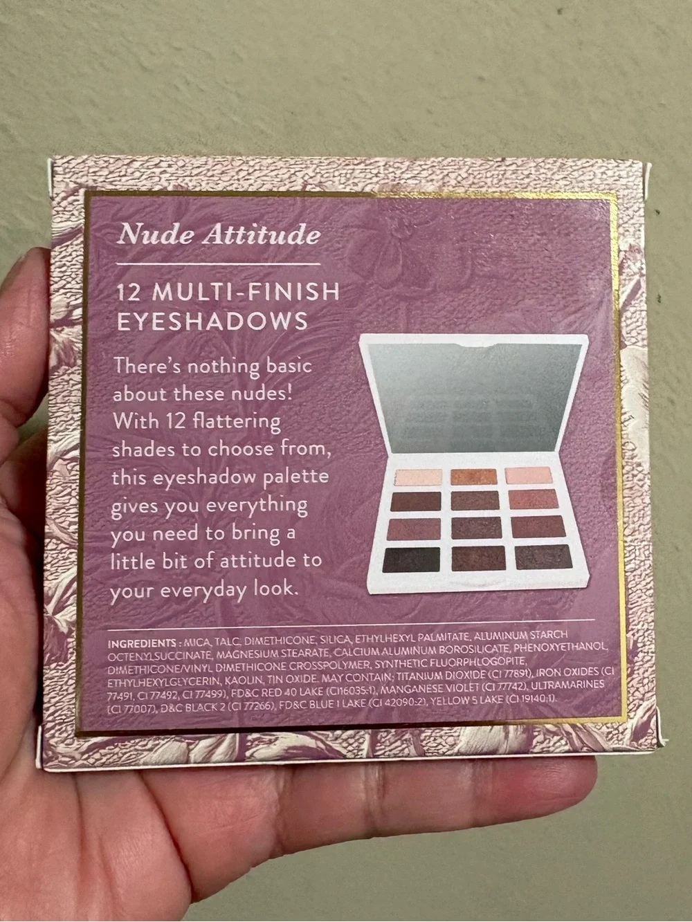Laura Geller Nude Attitude Barely Burnished 12Color Eyeshadow Palette Brand New